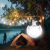 Sammenleggbar solcellelampe Supersterk Høye Lumen Dimmbar IPX4 Vanntett Bærbar Fotball Campinglys med Krok