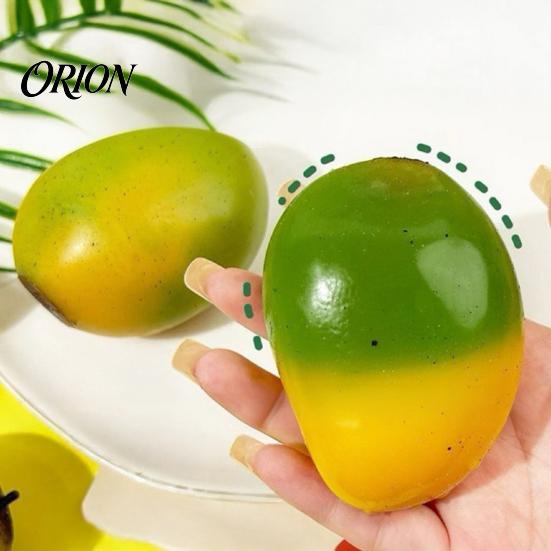Stress Relief Toy Crunchy Mango Squeeze Ball, Color Changing Fidget with Crisp High-elastic Sound, High Elastic Decompression for Anxiety Relief,
