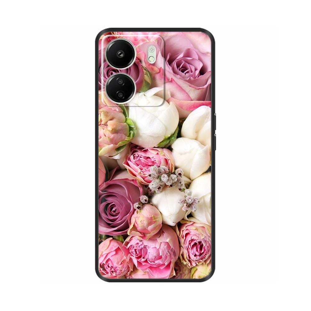 Case For Poco C65 Case 6.74" Black Soft Silicone Cover For POCO C65 C 65 PocoC65 Coque For Xiaomi Poco C65 Phone Cases Fundas