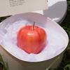 1Pc Apple Shaped Scented CandleSoy Wax Fruit Candle Ornament, Festive Gift Idea for Bedroom Home Decor & Holiday Gifting