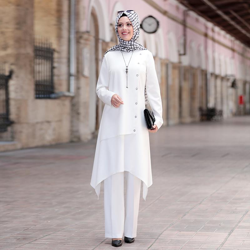 Buy Women Tunic Pants Muslim Hijab 