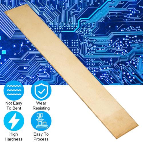 OLYCRAFT Brass Sheet, 304x50x2mm, Metal Plate for DIY Projects, Pure Copper Plate, Brass Sheet, Metal Plate, Brass Copper Plate, Crafts, Enamel Copper