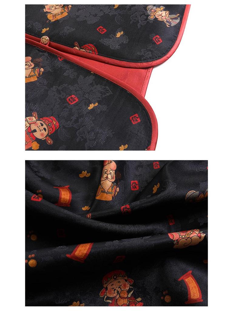 2025 Reversible Chinese Style Women's Silk Jacquard Jacket: Versatile Spring & Autumn Retro Top