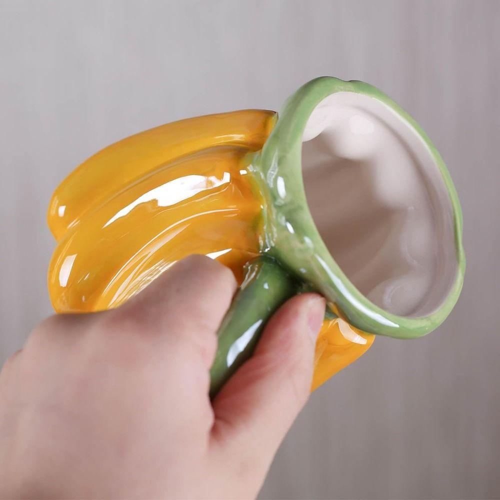 Fruit Shape Water Cups Creative 3D Ceramic Cup Adorable Drink Bottle  Tea