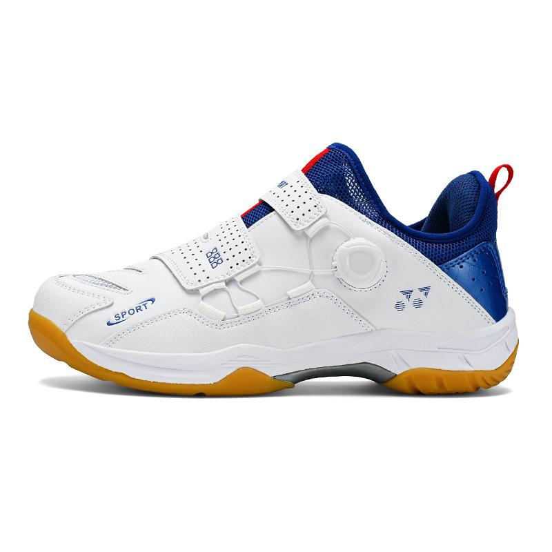 Professional badminton shoes men's shoes 2025 new rotating buckle sports shoes women's table tennis shoes student training shoes