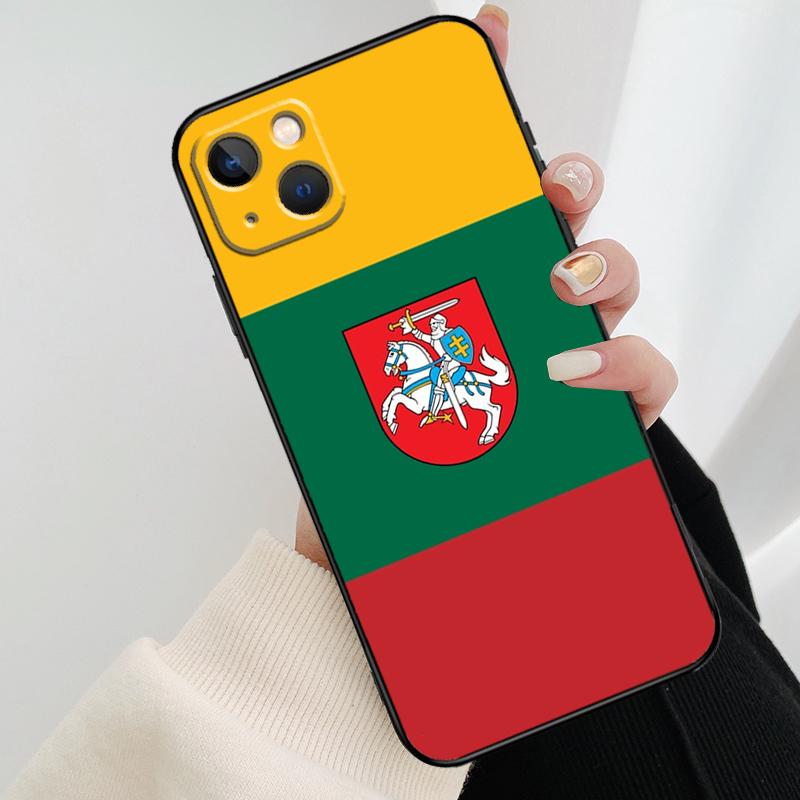 Fashion Lithuania Flag Phone Case For iPhone 17 Pro Max 14 13 12 11 15 16 Pro Max mini 15 16 Plus 16e 17 Air Cover