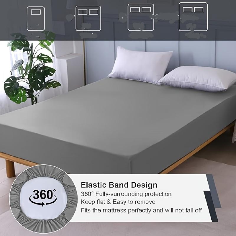 1 ks Nepremokavý poťah na posteľ Nepremokavá plachta na posteľ Nepremokavé plachty na posteľ Jednofarebný Nastaviteľný poťah na matrac s gumičkou Ochranný poťah na matrac