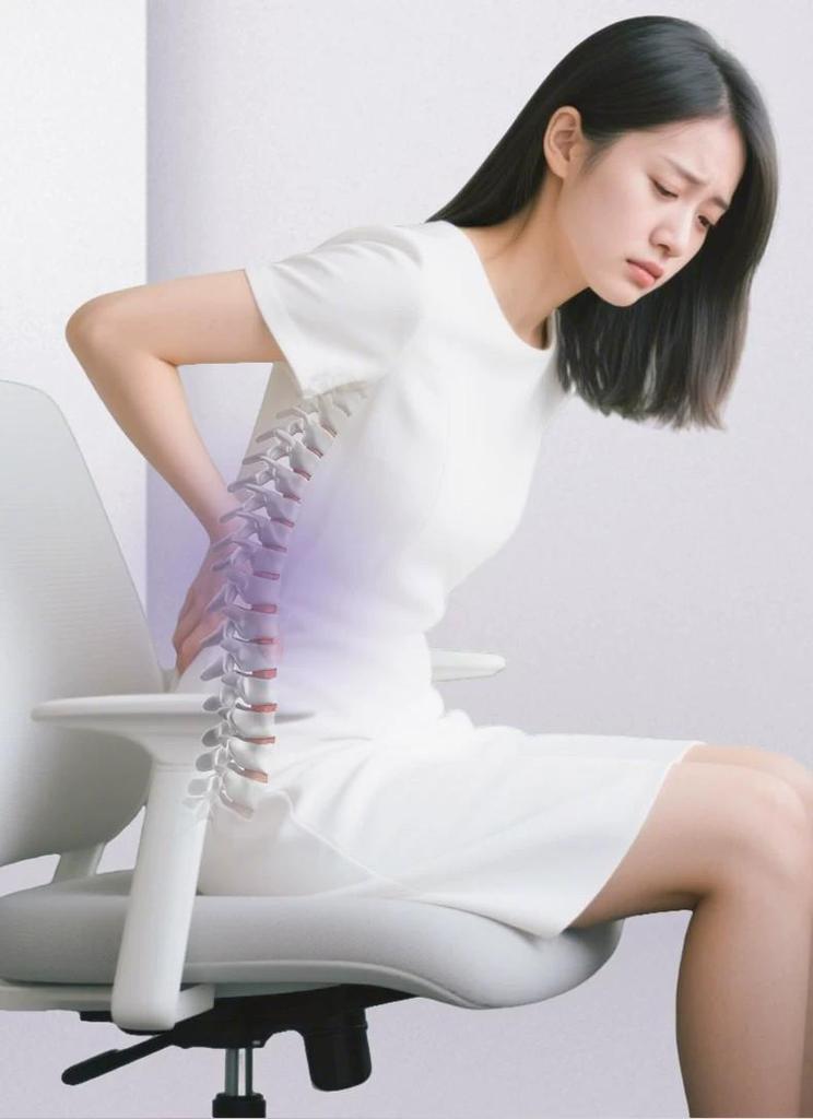Ergonomic Lumbar Support Backrest Cushion for Long Sitting
