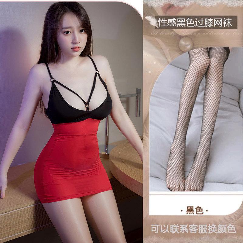 Sex one-piece clothes are convenient to take off, bed perspective clothes, sexy underwear, sex pajamas, milk leakage exposure clothes, open file.