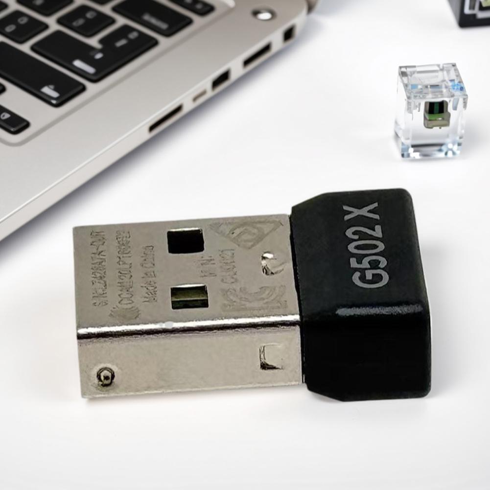 USB Wireless Dongle Receiver Portable USB Receiver Dongle Plug USB Mouse Adapter for Logitech G502X Wireless Gaming Mouse