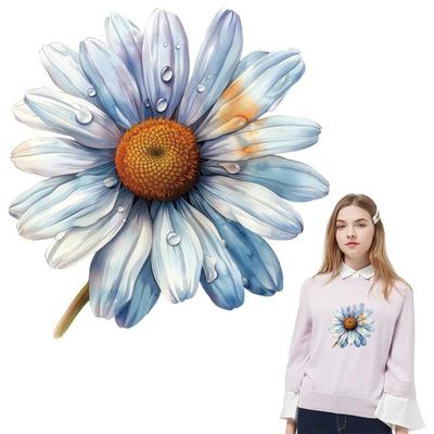 Sonnenblumen Wärmeaufnäher Benutzerdefinierte Logo Hoodies Kleidung Aufkleber DIY T-Shirt Aufnäher Kleidung Wärmeübertragung 3D Aufkleber Aufnäher