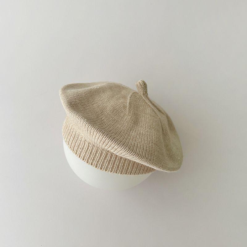 Unisex Wool Knitted Baby Beret - Thin Style for Spring & Autumn