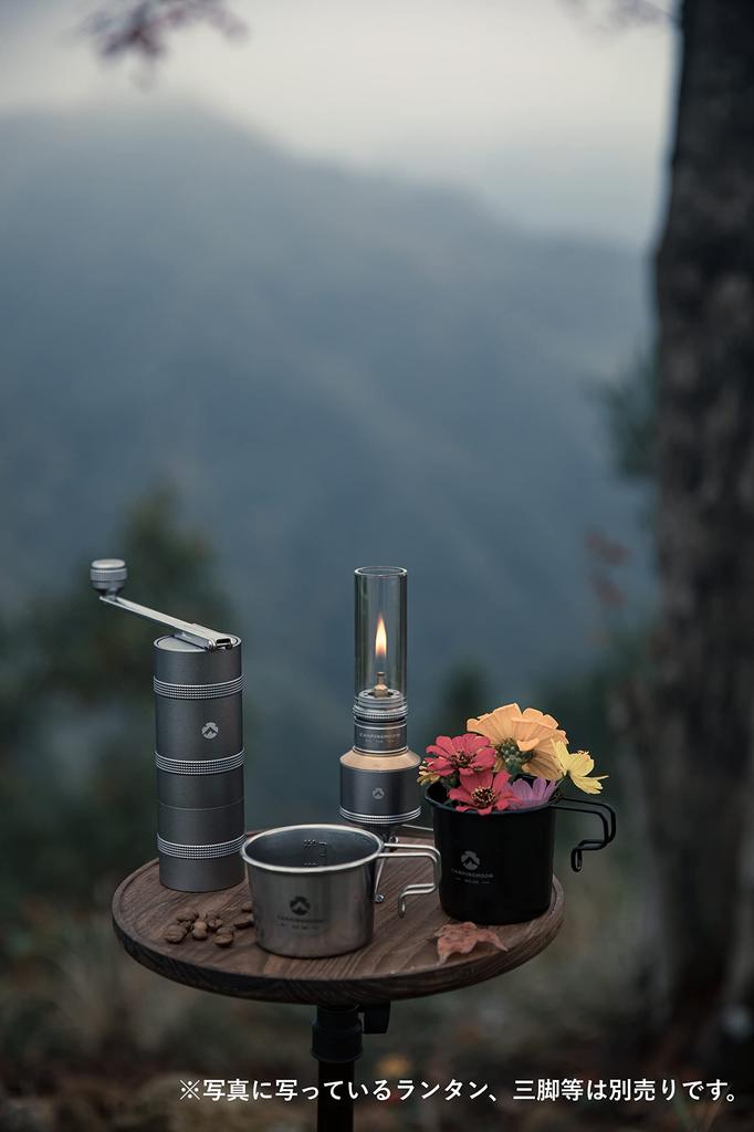 CAMPING MOON Camping Tripod Table with Custom Top, Camera Tripod & Smart Stand, 2-Way, Walnut, Z01-T-Z57