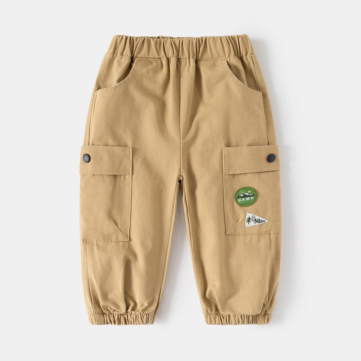 

Children s clothing boys overalls spring and autumn new children s Korean version mountain casual pants baby pants 130cm