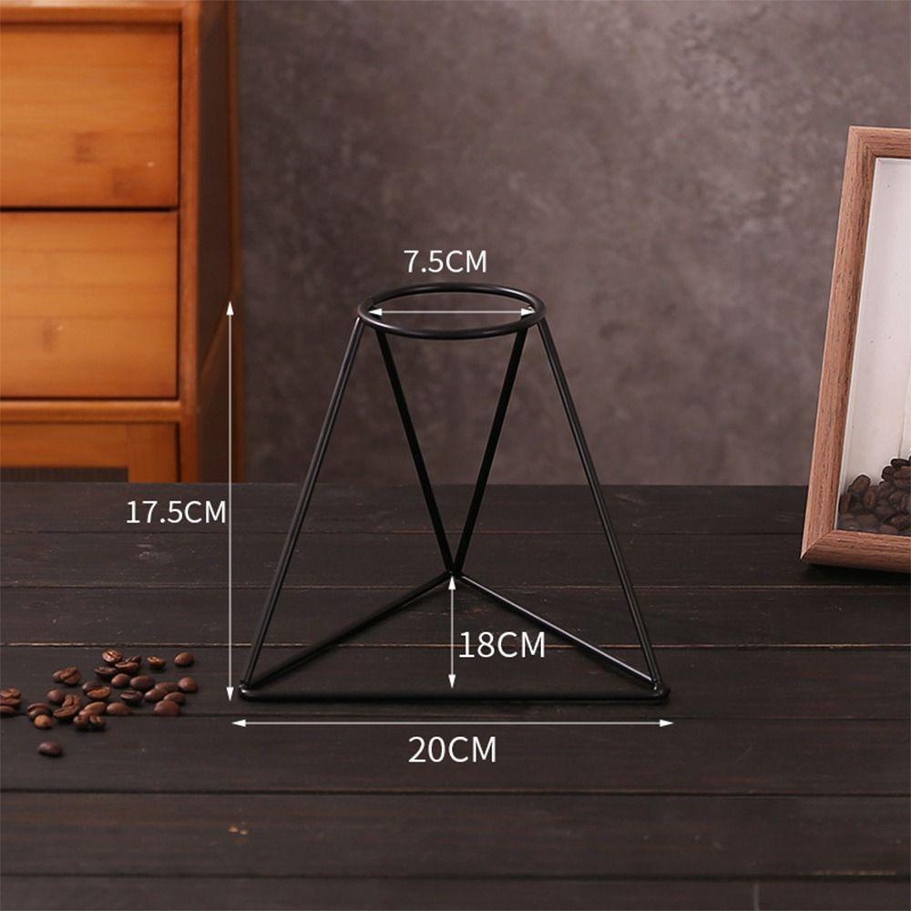 Black Coffee Filter Paper Rack Iron Hand Made Coffee Rack Coffee Filter Cup Holder Indoor Outdoor