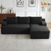 Knochenloser Sofa, L-förmiges Wolken-Ecksofa mit tiefem Sitzkomfort – Keine Montage, Modulares Schlafsofa, Geeignet für Wohnzimmer, Schlafzimmer oder Wohnung.