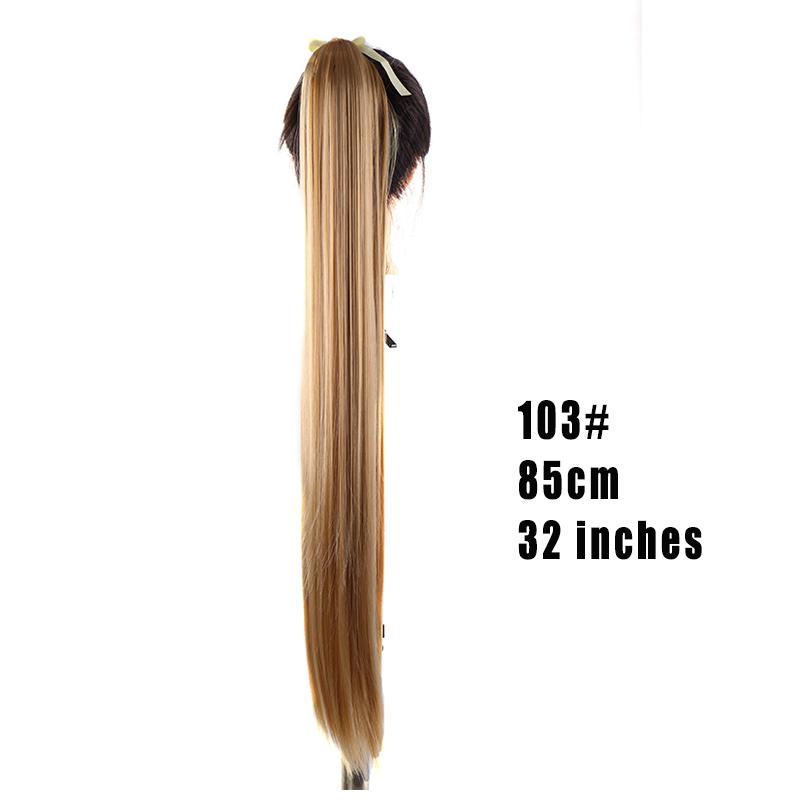 Super dlouhá 80cm culík dlouhé rovné vlasy tepelně odolná syntetická paruka LUPU