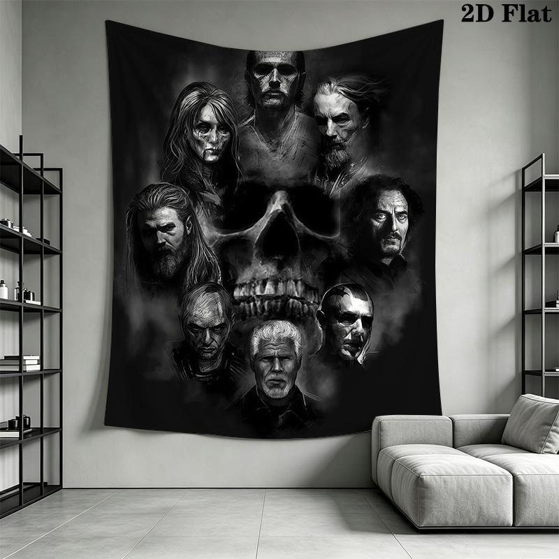 Anarchy Band Wall Tapestry Tapestry Wallmounted Fashion Print Background Wall Hanging Cloth Work Of Art Homestay Soft Decoration Tapestry