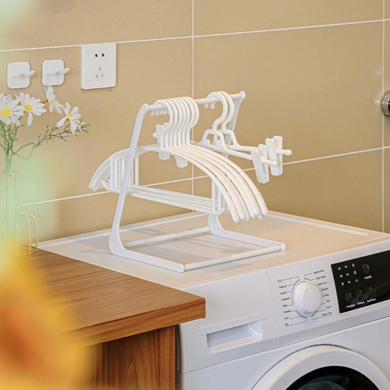 Triangle Clothes Hanger Organizer Drying Rack Storage Rack Holder for Closet Bathroom Kitchen Towel Rack Desktop Hanger