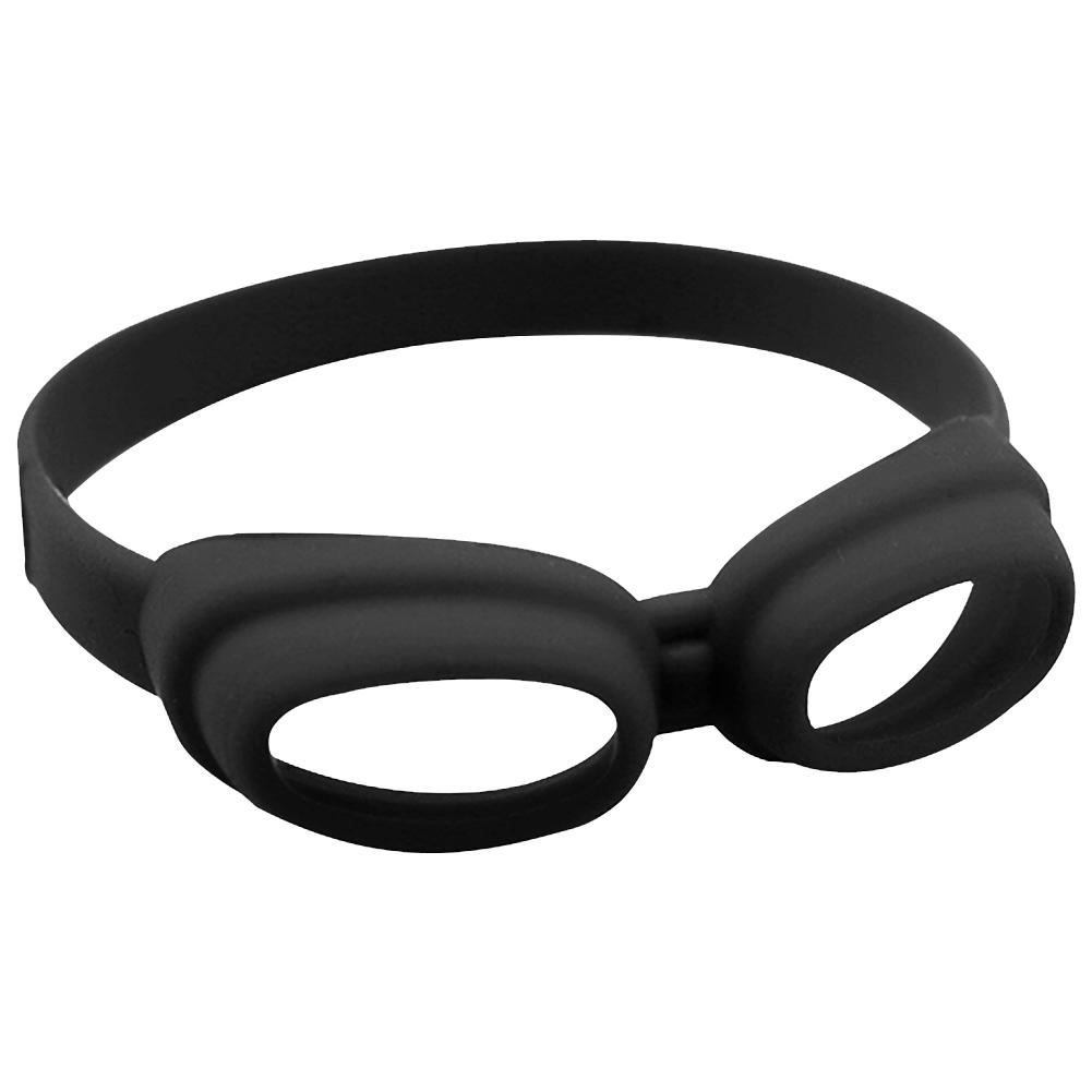 

Silicone Glasses Shaped Wine Glass Marker Glasses Drinking Marker Drink Tag Markers for Party Glasses Cups Cans Identification чорний