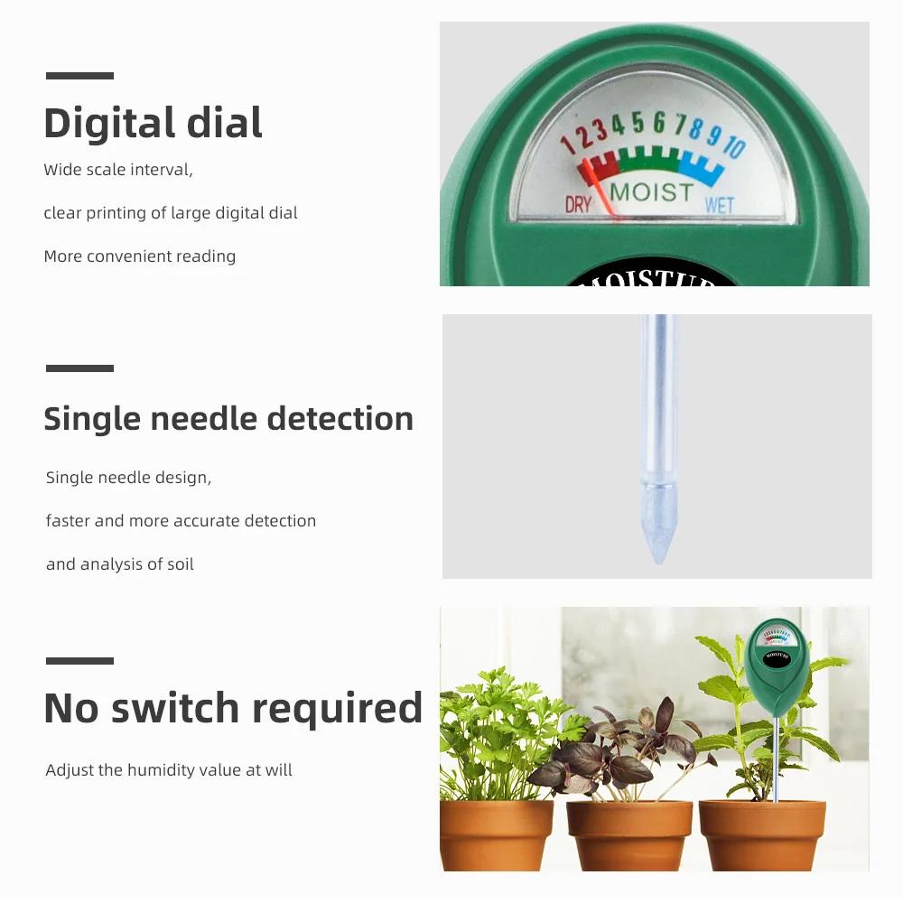 1PC Soil Moisture Meter, Soil Hygrometer Sensor for Gardening, Soil Moisture Meter for House Plants, Lawn No Batteries Required