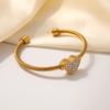 European & American Fashion 18K Stainless Steel Women's Bracelet - Simple, Colorfast, Light Luxury Titanium Steel Jewelry