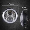 MOVOTOR CB400SF Headlight with DRL Function and Squid for CB Series Motorcycles 7-inch Rings, High/Low Beam, Chrome, (1 Piece)