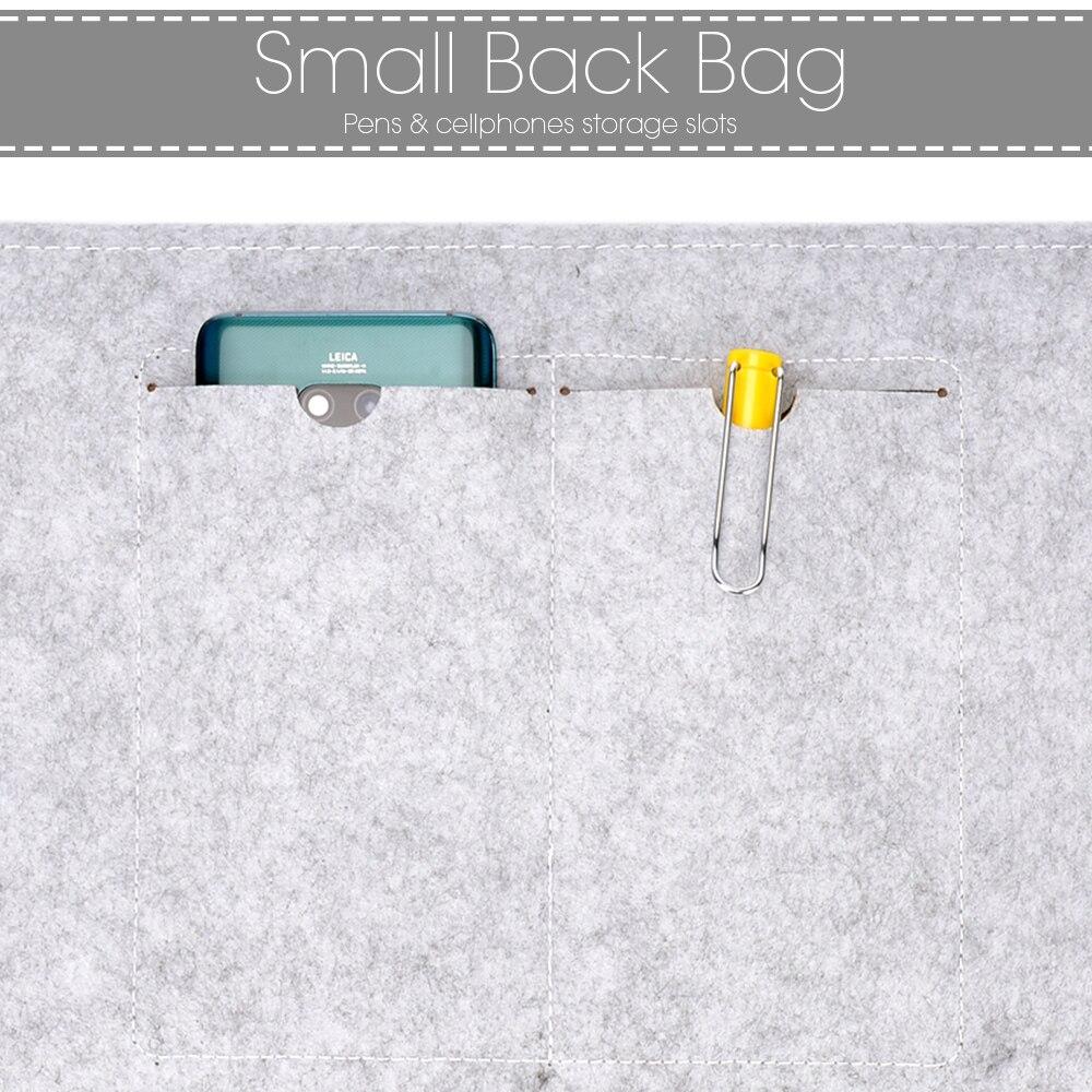 Laptop Velcro Felt Sleeve Bag 11 12 13 15 Inch Pro Macbook Air Retina Pouzdro pro HuaWei MateBook Notebook s šedočernou podložkou pod myš
