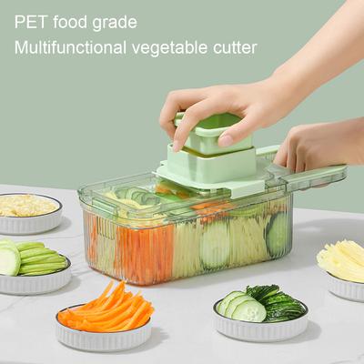 Grattugia Manuale per Verdure con 3/6 Utensili da Taglio Pratico Tagliafrutta e Verdura Utensili da Cucina