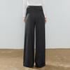 Women's Wool Blend Relaxed Wide-Leg Trousers