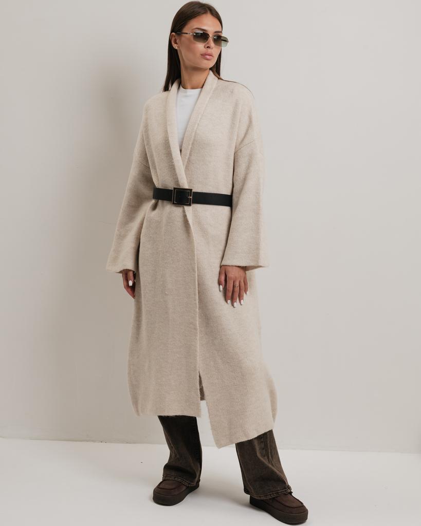 Кардиган длинный с поясом Avrile 91828 черный