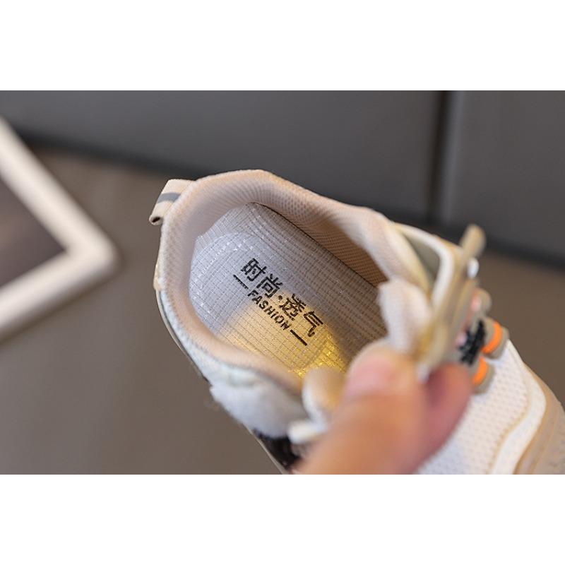 Baby Toddler Shoes Spring New Mesh Breathable Boys and Girls Baby Soft-soled Sports Shoes Korean Version Children's Single Shoes Light Up
