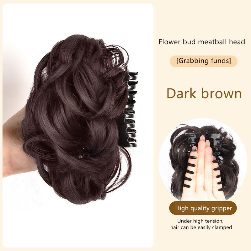 Women Synthetic Hair Bun Bud Wig Bag Claw Clip To Increase Hair Pony Tail Hair Piece Daily Party Lifelike Styling Tools
