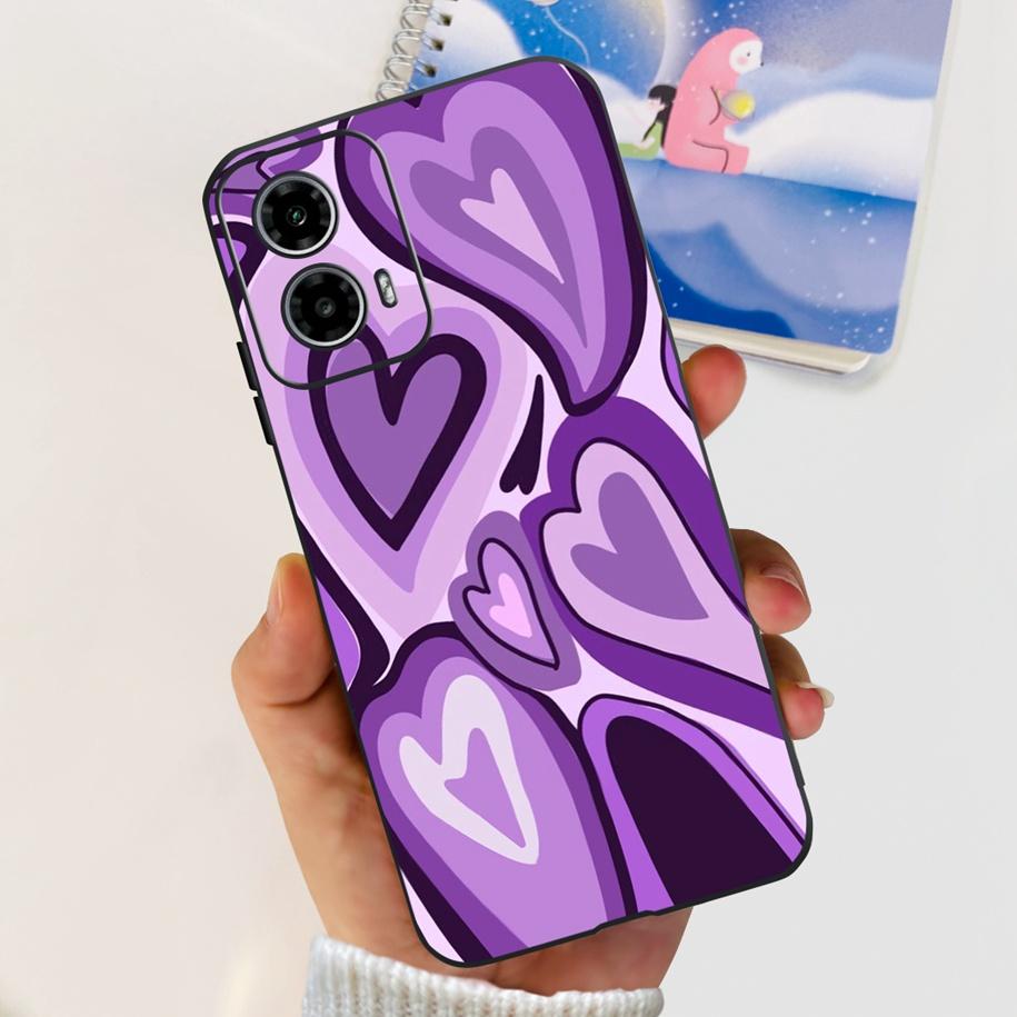 For Motorola Moto G24 Power Case 2024 New Fashion Flower Silicone Soft Back Cover For Moto G24 G34 Phone Case MotoG24 G 24 Coque