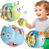Non-Toxic Cute Hand-Held Snail Baby Rattle Early Education Puzzle Toy Plastic Ball Birthday Christmas Gift For Infants