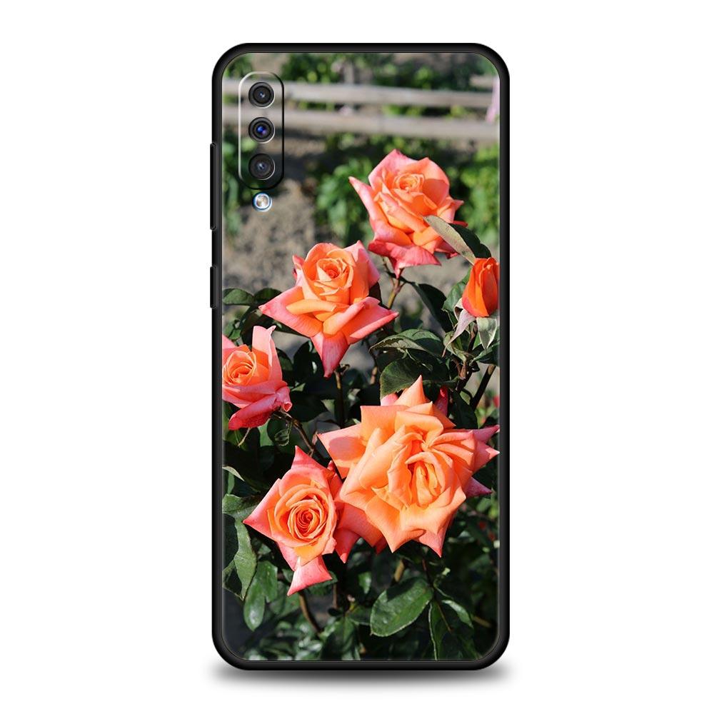 

Чехол для телефона с изображением розовых цветов для Samsung Galaxy A52s A12 A32 A50 A70 A20E A20S A10 A10S A22 A30 A40 A53 5G A02S A04s Samsung A32