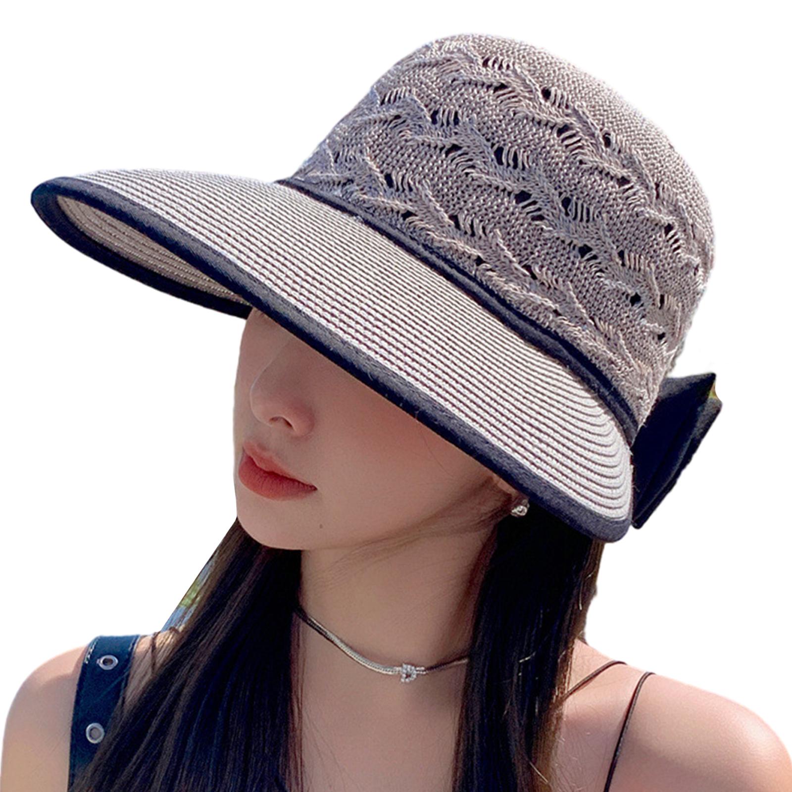 

Summer Bucket Hat Cotton Sun Hat Birthday Gift for Women Girls Driving Sunhat for Travel Hiking Shopping Summer Hat світло-сірого кольору