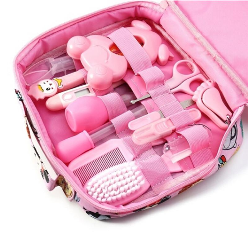 13-teiliges/Set Neugeborenes Baby Kinder Nagel Haar Gesundheitspflege Thermometer Pflegebürsten-Set