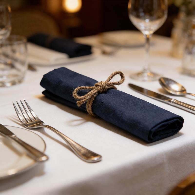 

Bowknot Hemp Rope Napkin Ring Hand Woven Hemp Rope Serviette Ring For Wedding Party Table Decor 1PC