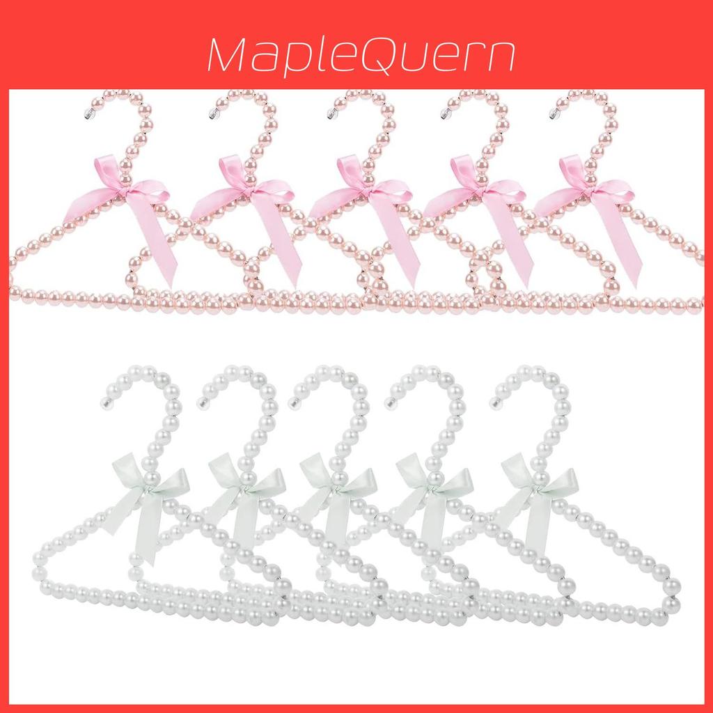 Set de Perchas de Vestido de Princesa Anna con Acentos de Perla para Almacenamiento en el Armario de Niños