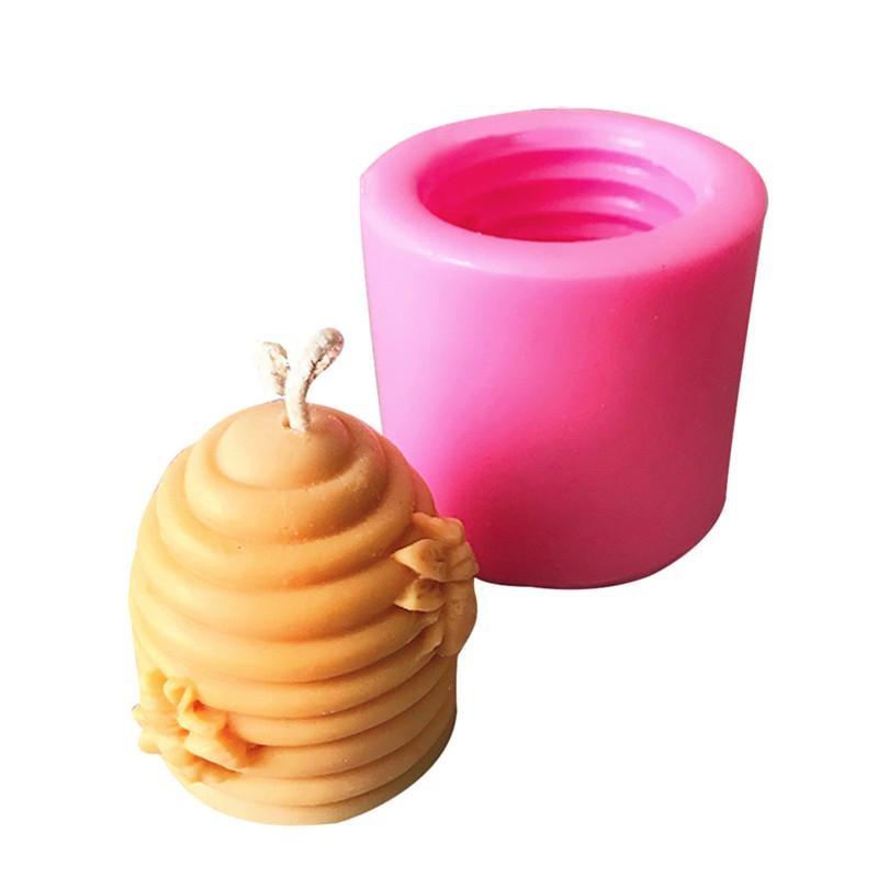 Honeycomb Shape Silicone Mold DIY Cake Decor Bee Treehouse Beeswax Aromatherapy Mold Handmade Candle Plaster Resin Epoxy Mould
