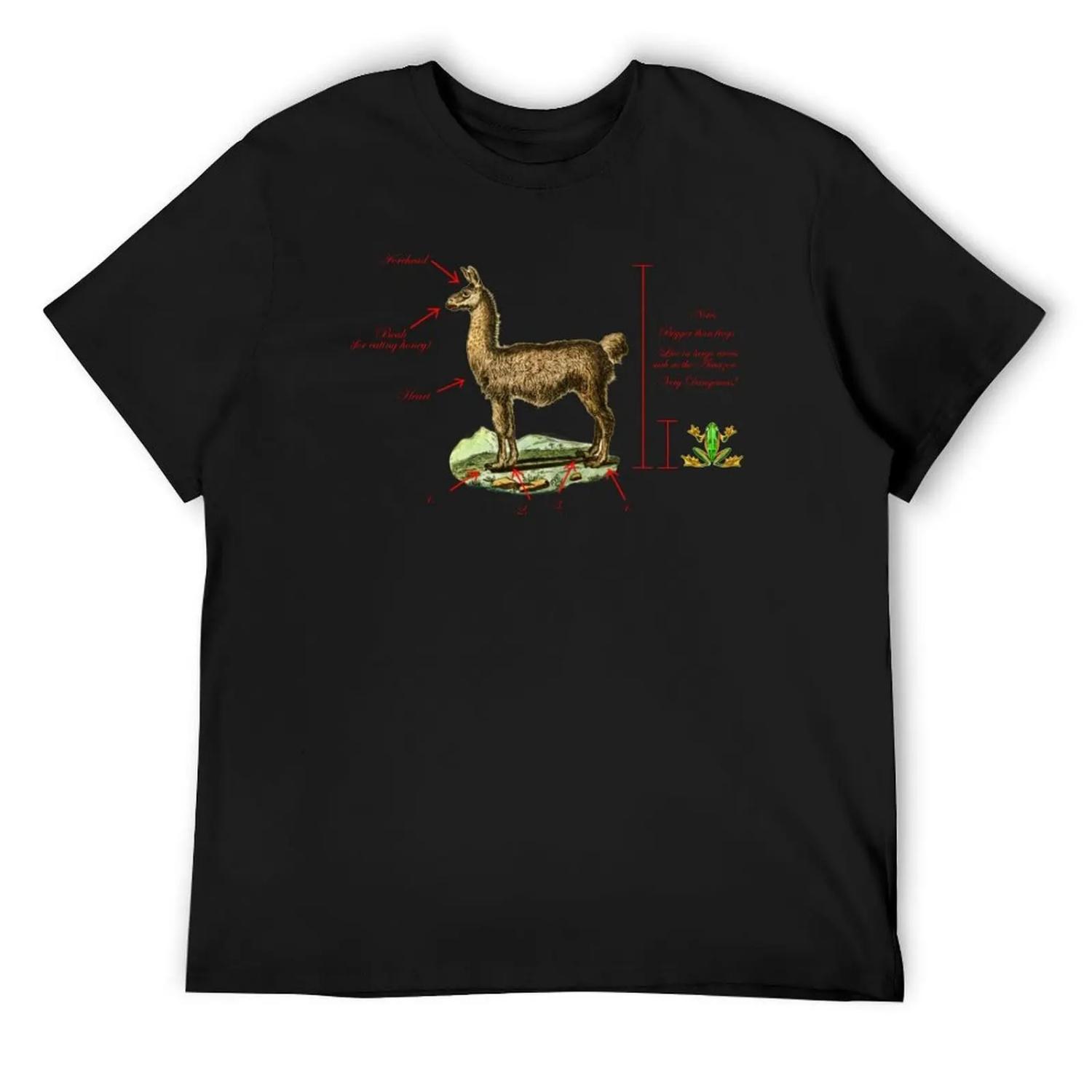 La llama est un quadrupedo T-Shirt man t shirt Aesthetic clothing oversized graphic tee men clothings XXXXXL разноцветный