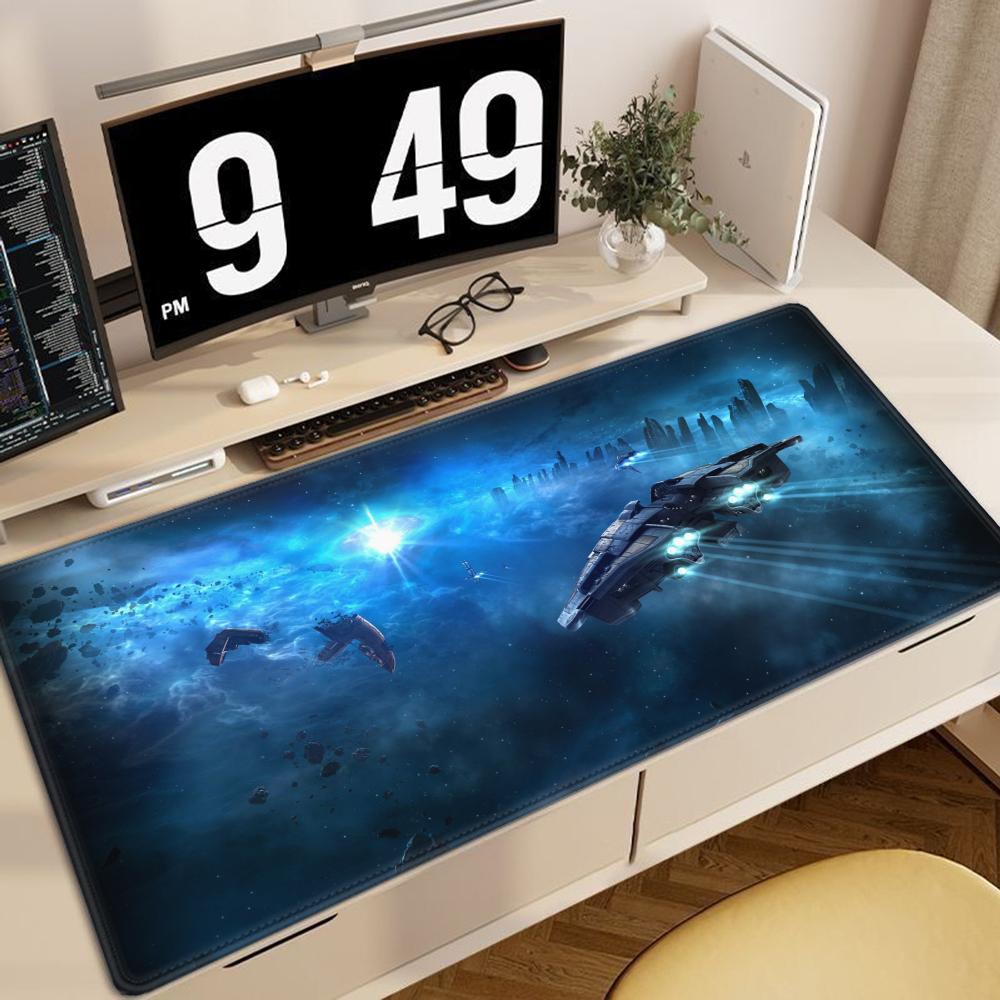 Eve Online Anime Large Mousepad XXL Gaming Accessories Keyboard Desk Mat Laptop Office Carpets Rubber Overlock Mouse Pad for CS