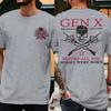 Stampato 1965 Divertente Generazione X Unisex Unisex Magliette La Generazione Badass Cresciuta Dai Teschi Streetwear Manica Corta Ropa Hombre Magliette