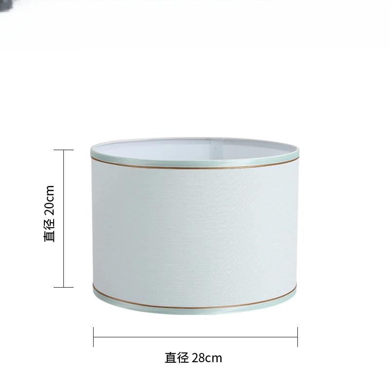 Nordic Cloth Metal Lamp Shade Home Decoration E27 Linen Fabric Metal Desk Lamp Cloth Lampshade 14/22/25cm Height