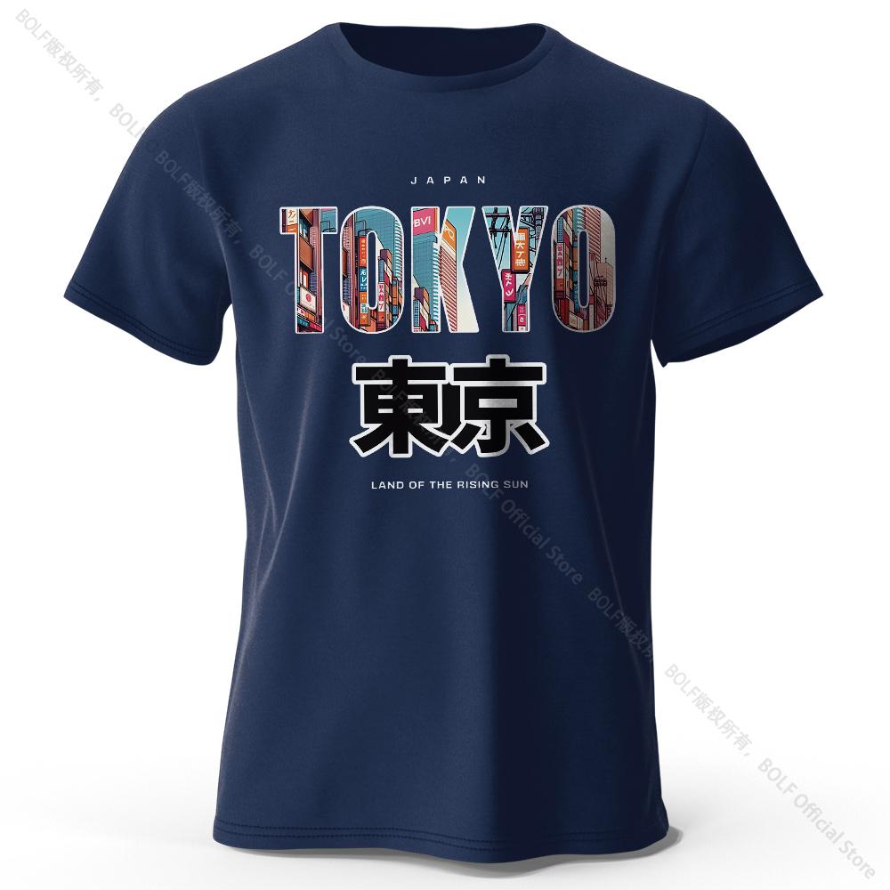 Summer Round Neck 3D Tokyo Printed Top Fashionable Casual Short Sleeved Children's Boy T-shirts
