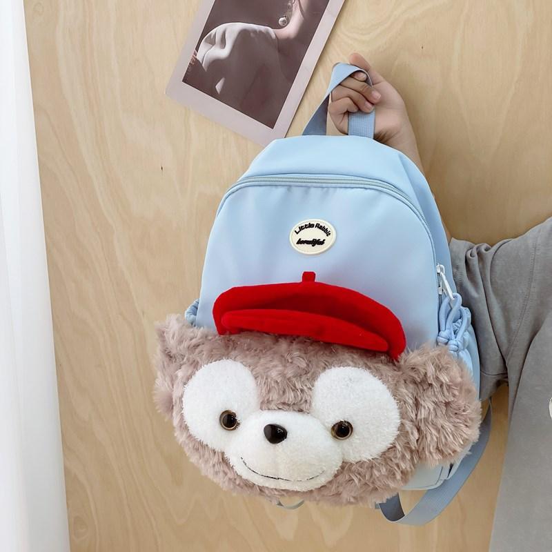 High-value cute backpack plush doll new trend cartoon children's backpack large-capacity spine protection schoolbag