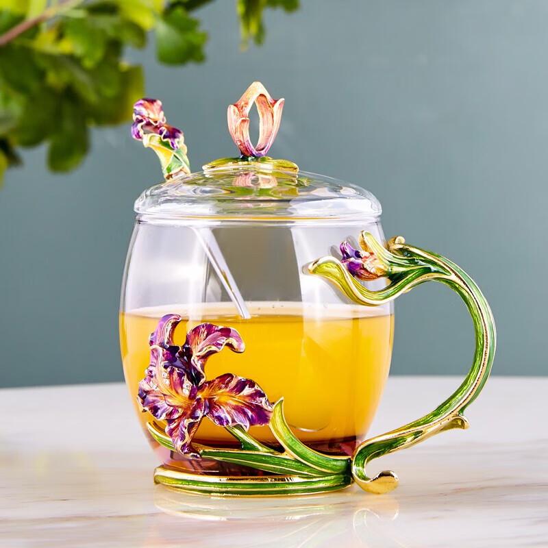 RRO Happy Iris Glass Cup Set