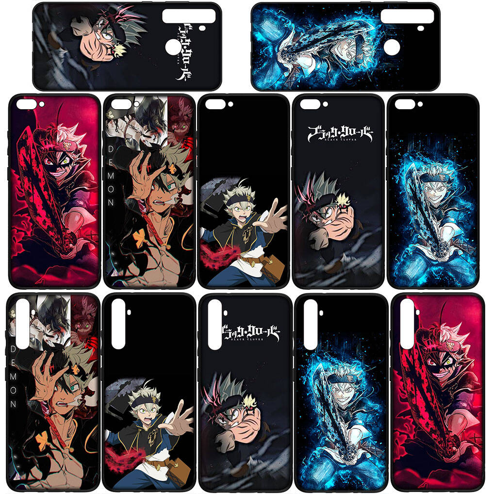 For Samsung Galaxy S25 S24 S23 S22 Ultra FE Plus A17 A37 A57 A56 A55 A06 A16 A15 A36 A26 A35 A05 A25 A54 A34 Phone Case Comics Asta Black Clover Cover