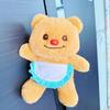 Internet celebrity yellow bear refrigerator sticker pendant apron bear plush doll cute toy personality creative magnetic doll